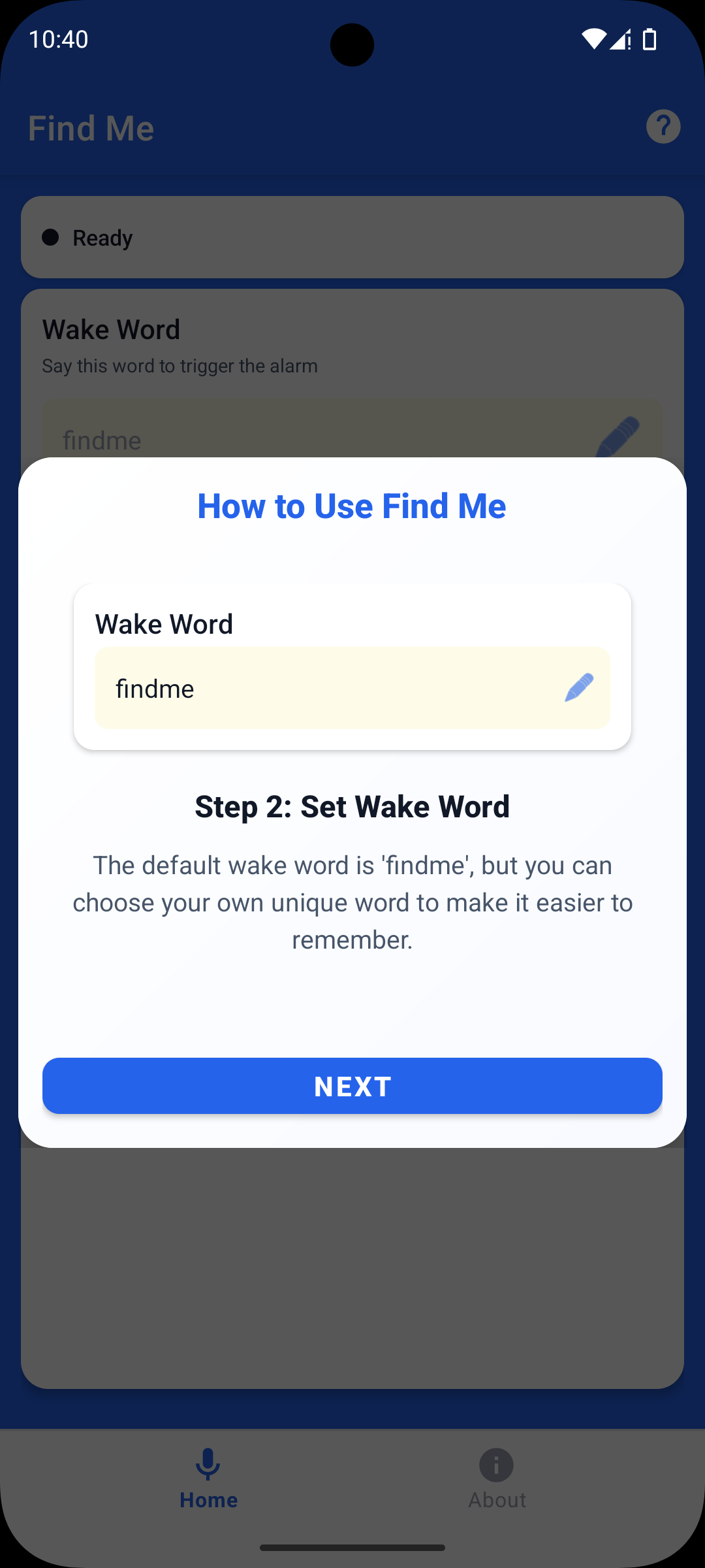 Set Wake Word