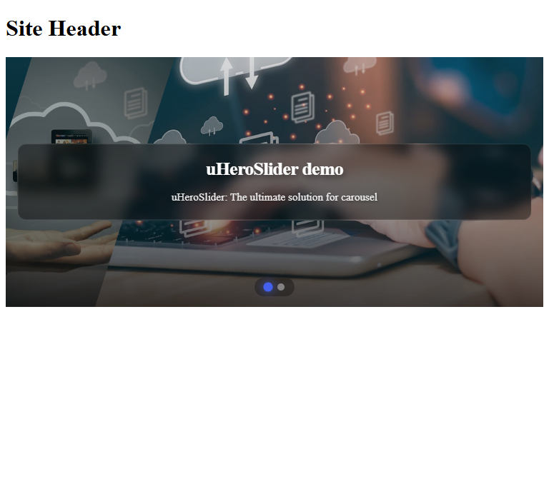 uHeroSlider - Dynamic Hero Component for Umbraco image